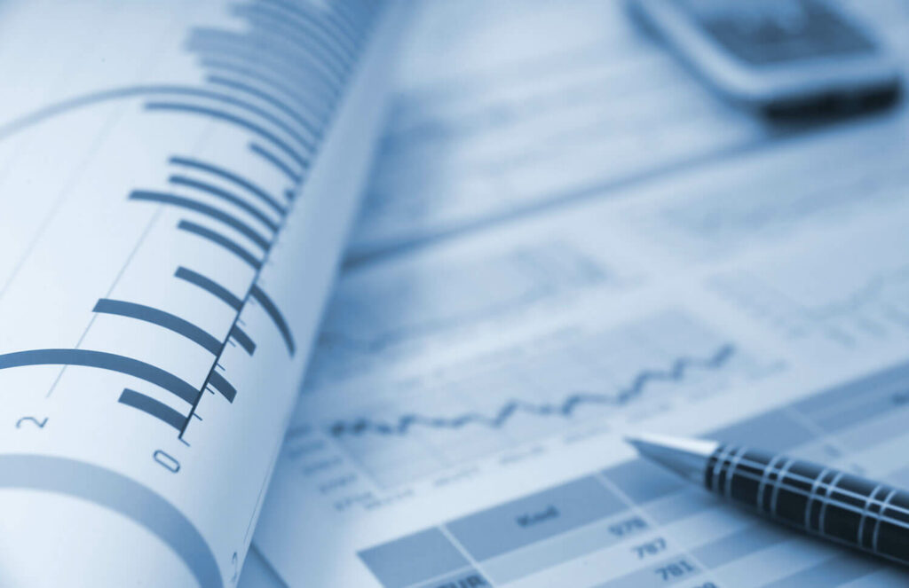 charts and graphs on paper