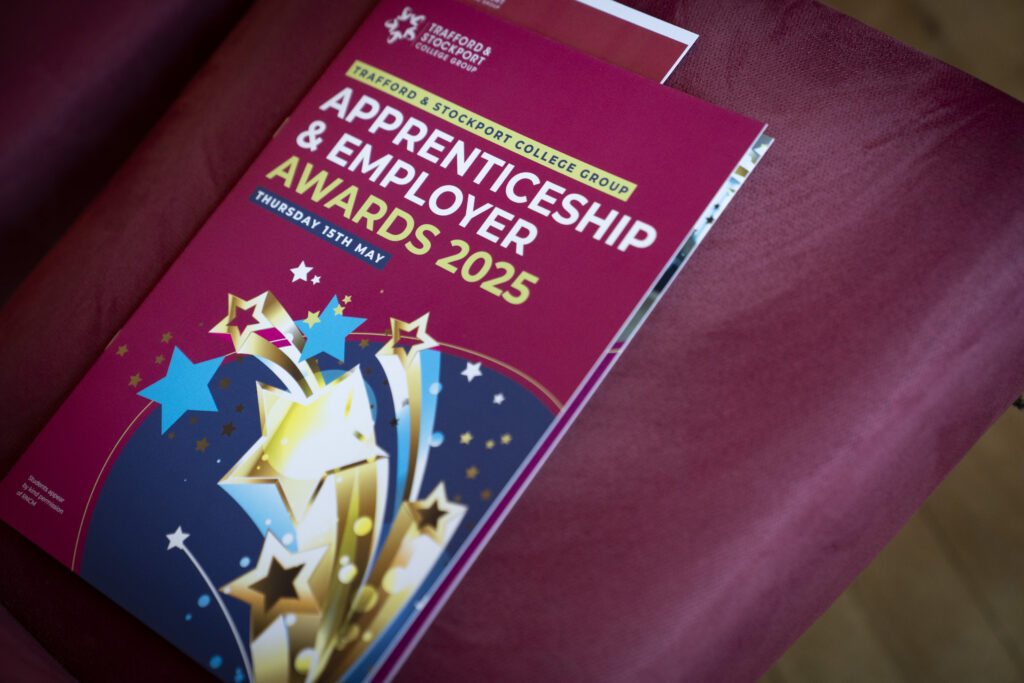 apprenticeship and employer awards brochure on a table