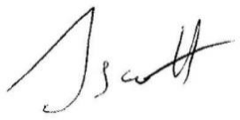 Signature of James Scott