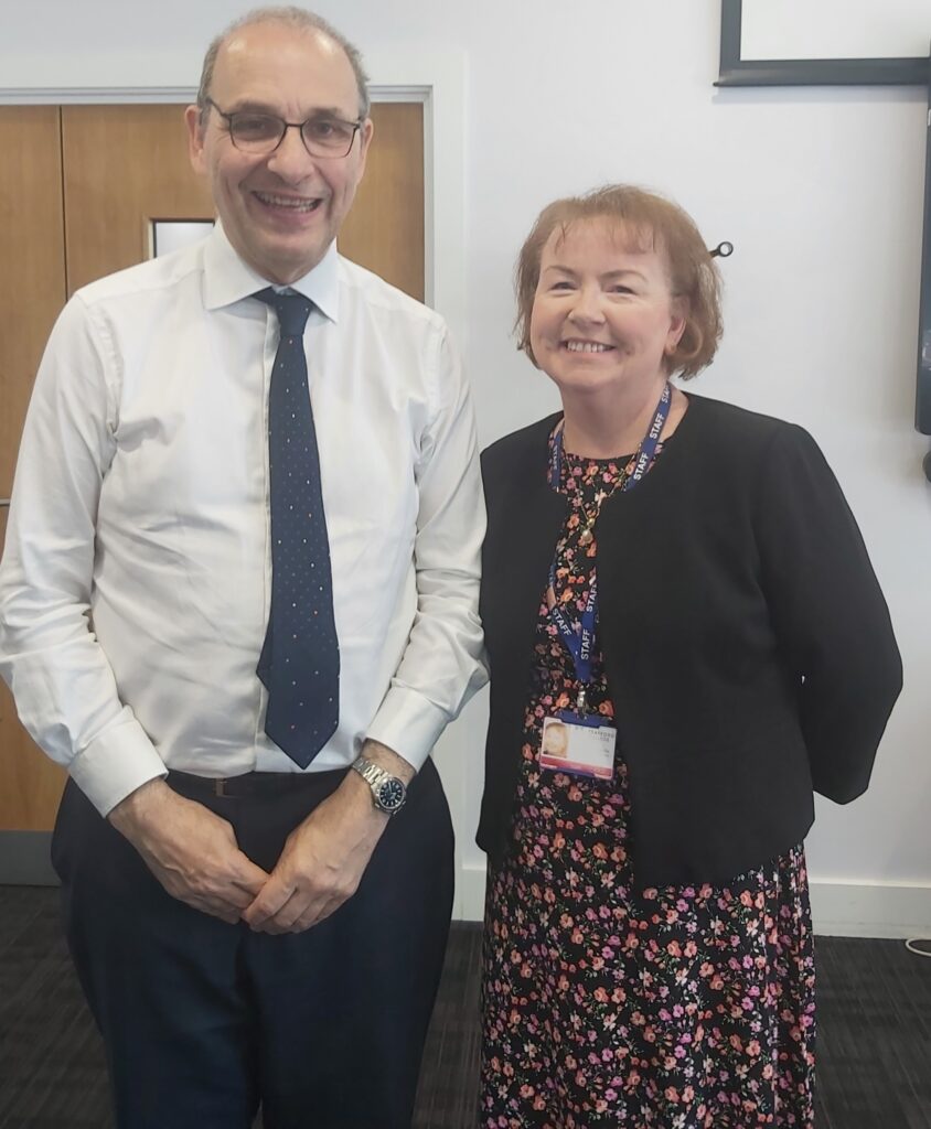 Sir John Benger and Michelle McLaughlin